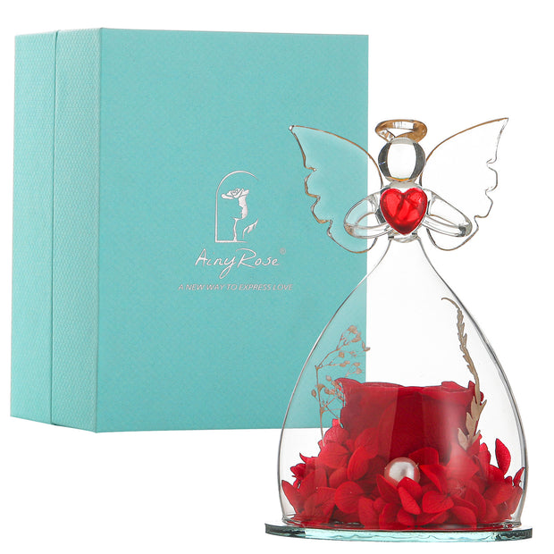 Valentine's Day Rose Preserved Flower Glass