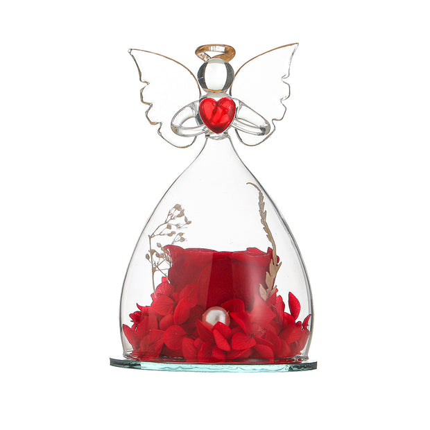 Valentine's Day Rose Preserved Flower Glass