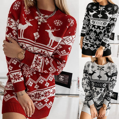 Christmas  Long Knitted Sweaters