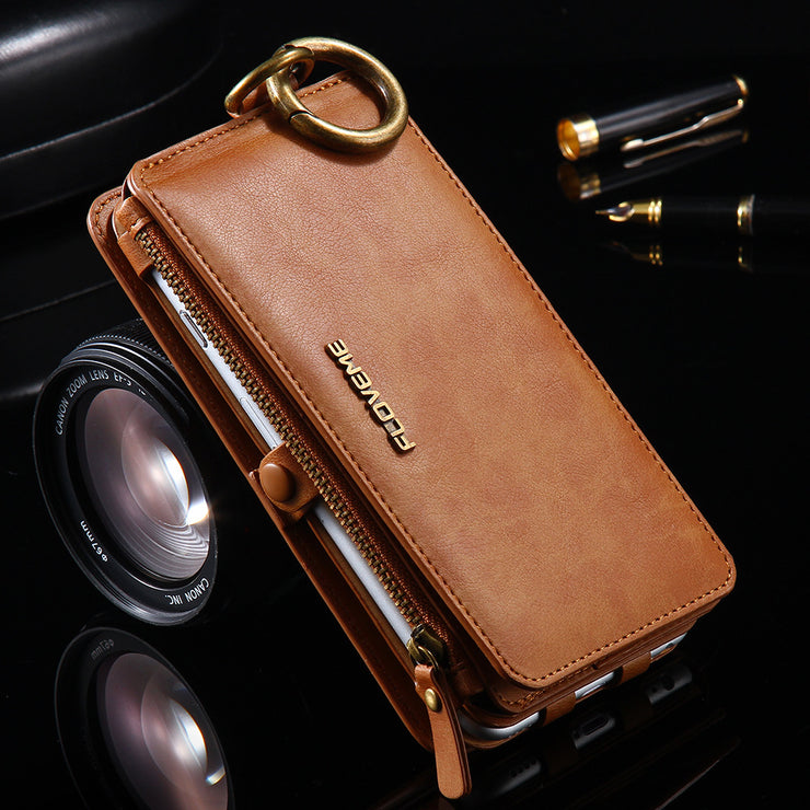 Leather Case For 8 Plus X XR XS Max 11 Flip