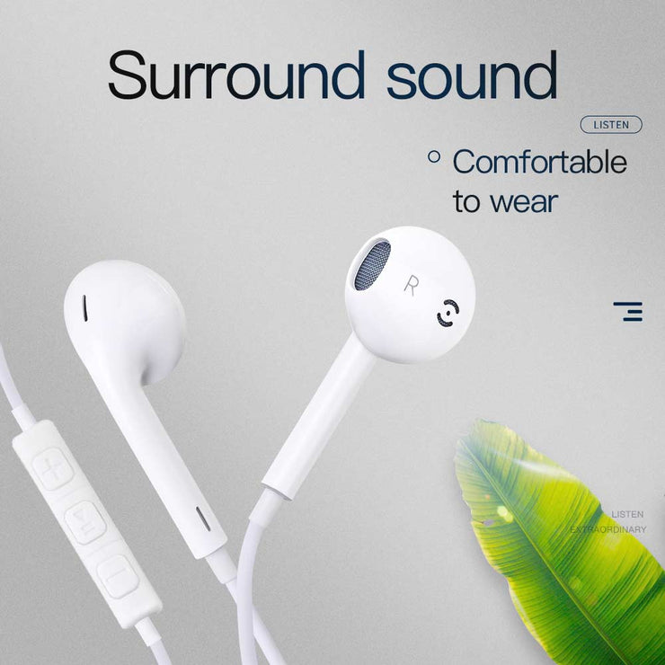 Wired earbuds voice headset