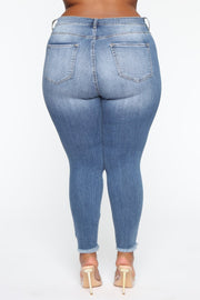 Stretch Ripped Women Plus Size Jeans