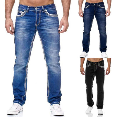 Men Jeans With Pockets Straight