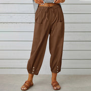 Women Drawstring Tie Pants