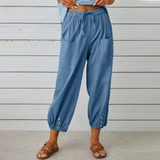 Women Drawstring Tie Pants