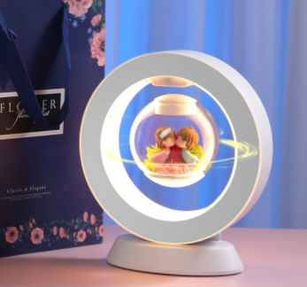 Heart LED Night Light Magnetic Levitation Creatives Lamp Desk