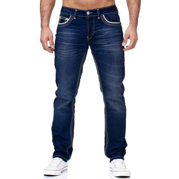 Men Jeans With Pockets Straight