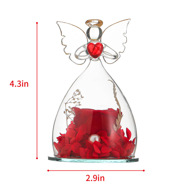 Valentine's Day Rose Preserved Flower Glass