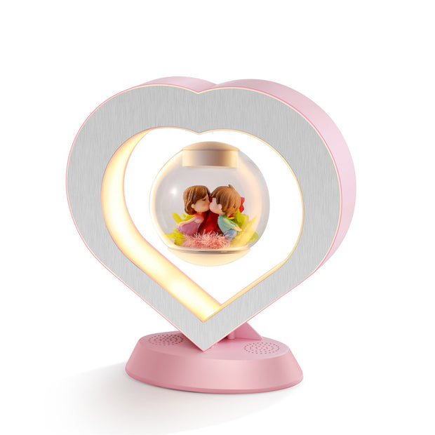 Heart LED Night Light Magnetic Levitation Creatives Lamp Desk