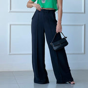 Loose Pleated Wide-leg Casual Pants