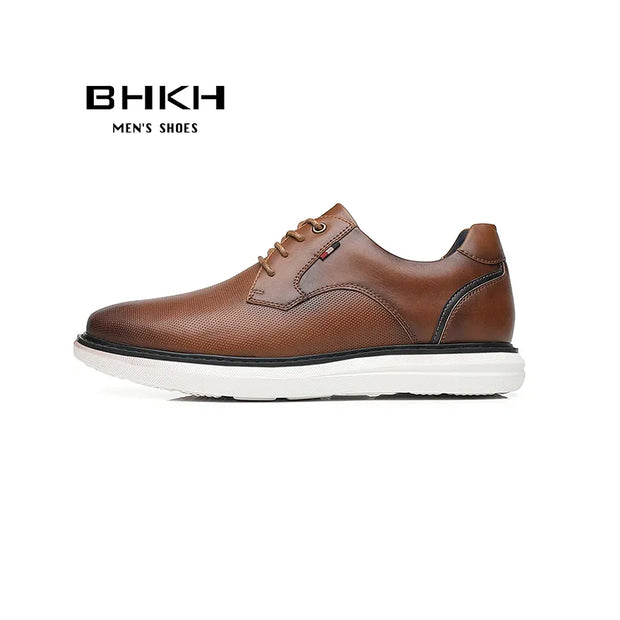 Men Casual Shoes Lace Up Business Style