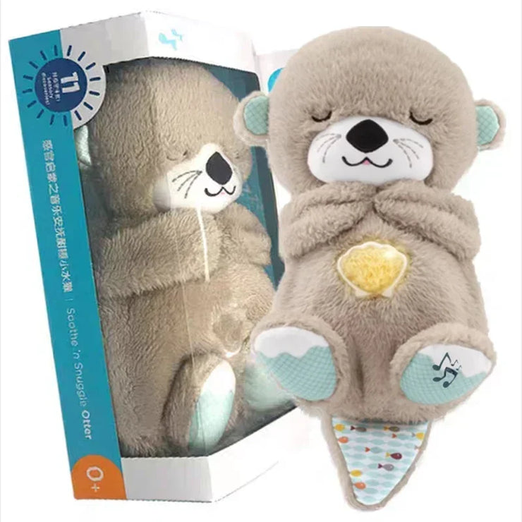 Baby Breathing Bear Music Sleeping Sound and Light Doll Toy