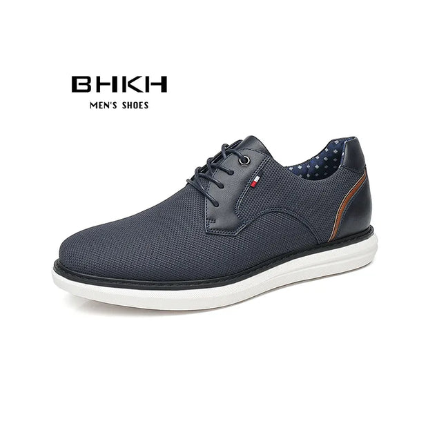 Men Casual Shoes Lace Up Business Style
