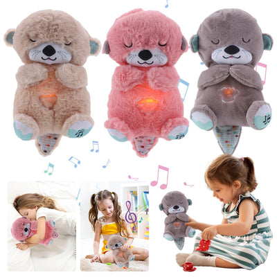 Baby Breathing Bear Toy Baby Kids Soothing Music Sleeping