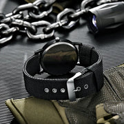 Men Luminous Nylon Band Waterproof Military Watch