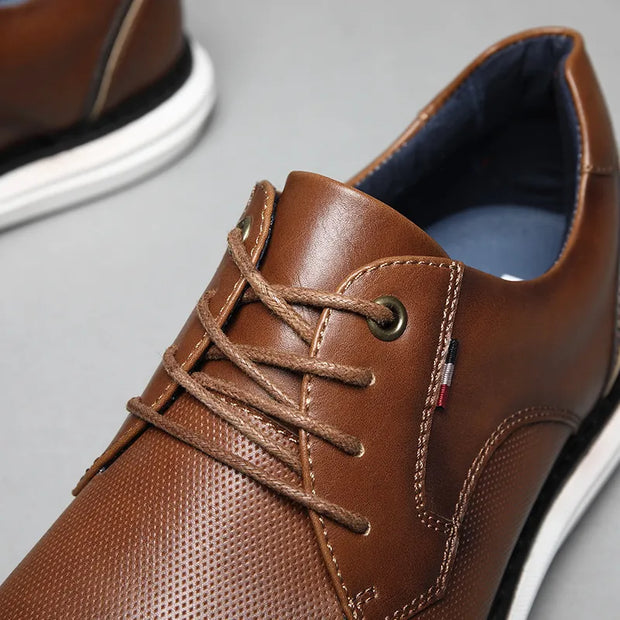 Men Casual Shoes Lace Up Business Style