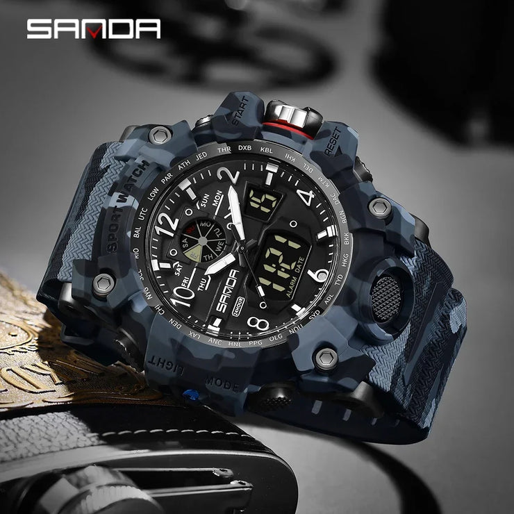 Camouflage LED Digital Watch