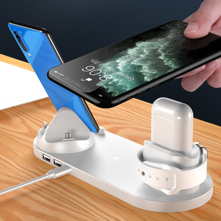 Wireless Fast Charger 6 In 1 Charging Dock Station