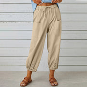 Women Drawstring Tie Pants