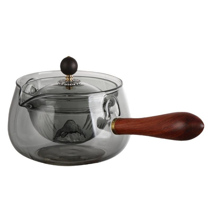 Tea Making With Infuser And Wooden Handle