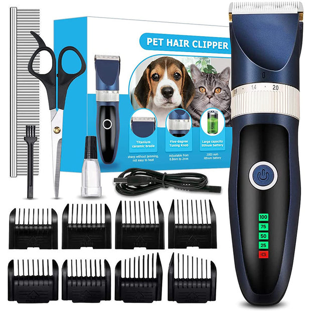 Kit de aparador de tosa para cães profissional para animais de estimação para aparador de pelo conjunto de aparador